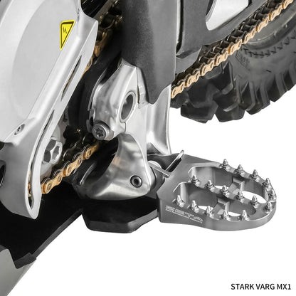 Zeta Aluminium Foot Pegs Stark Varg Titanium