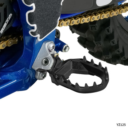 Zeta Max Foot Pegs Yamaha YZ / YZ-F / WR-F Black