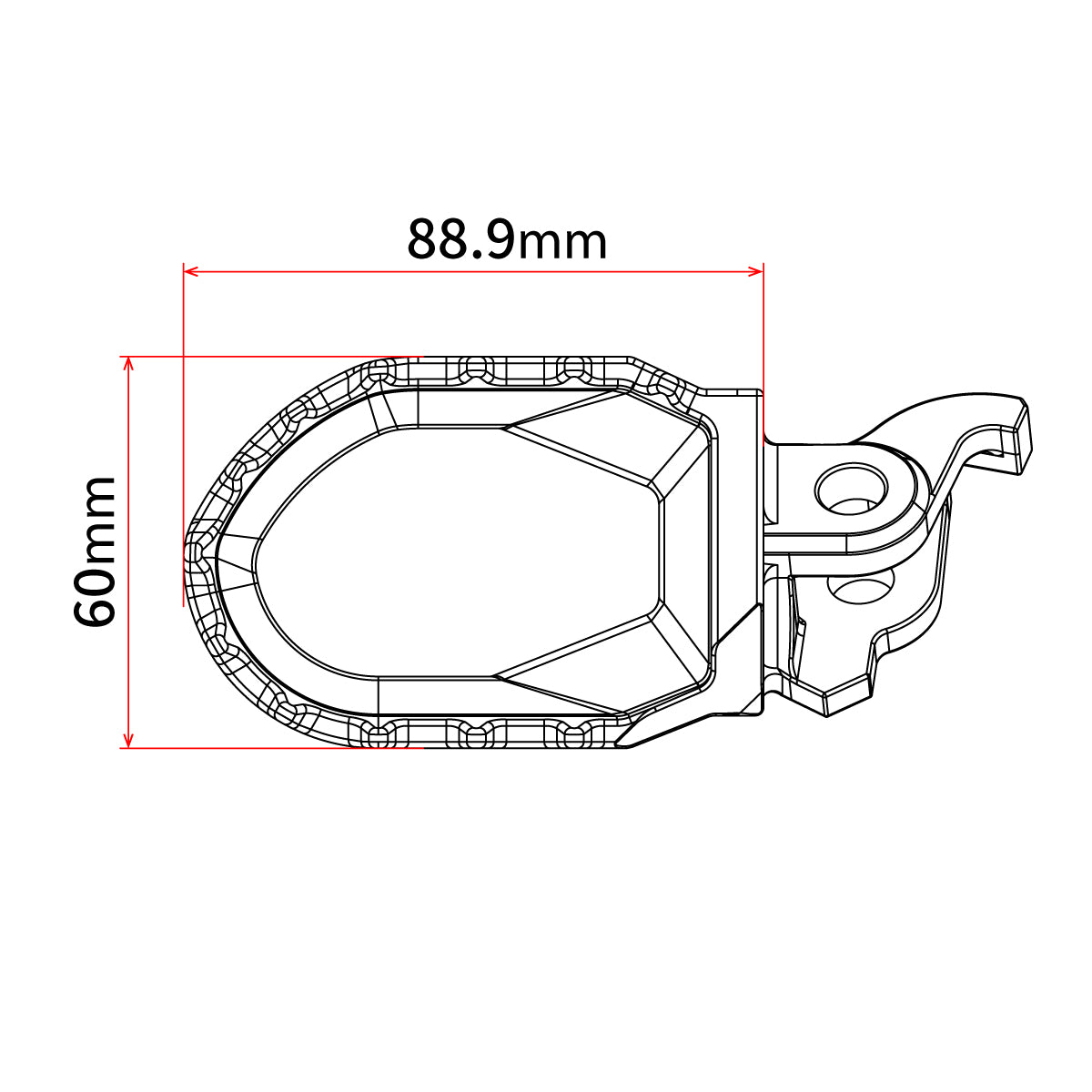 Zeta Max Foot Pegs Yamaha YZ Black