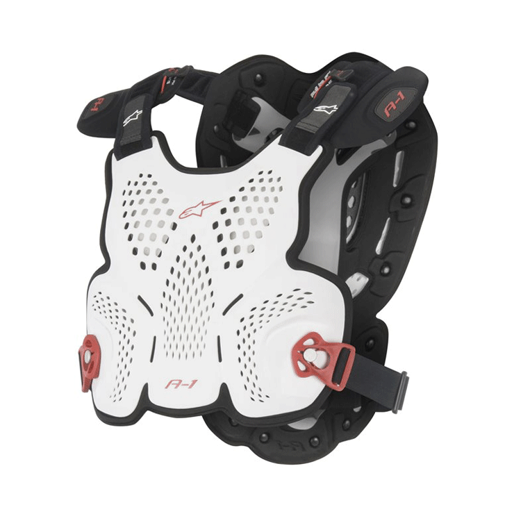 Alpinestars A-1 Roost Guard Chest Protector White/Black/Red