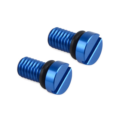 Zeta Front Fork Airvalve Cap Screw KYB / SHOWA Blue 2PCS