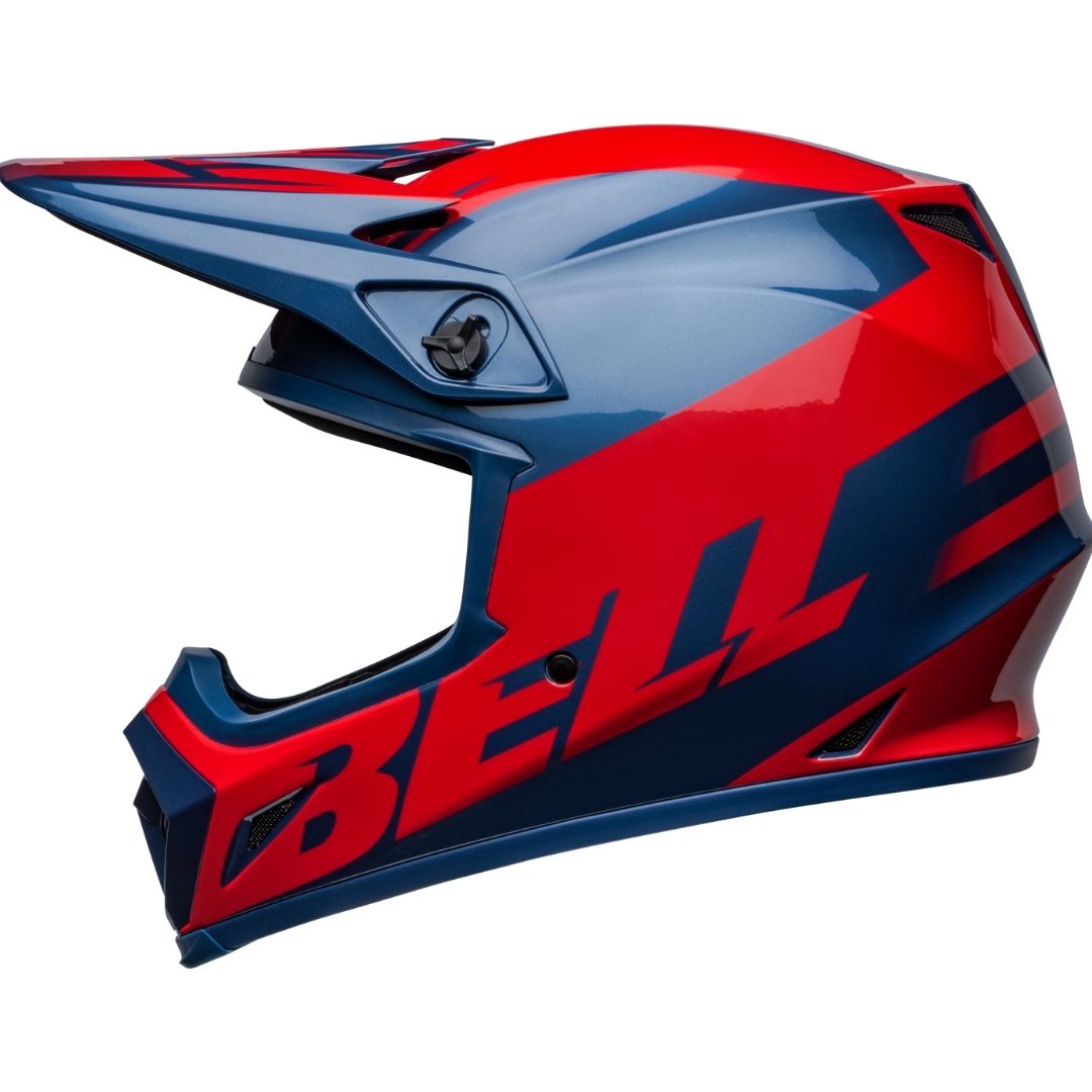 Bell MX-9 MIPS Disrupt True Blue/Red