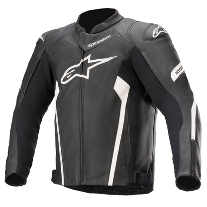 Alpinestars Faster V2 Leather Jacket Black/White