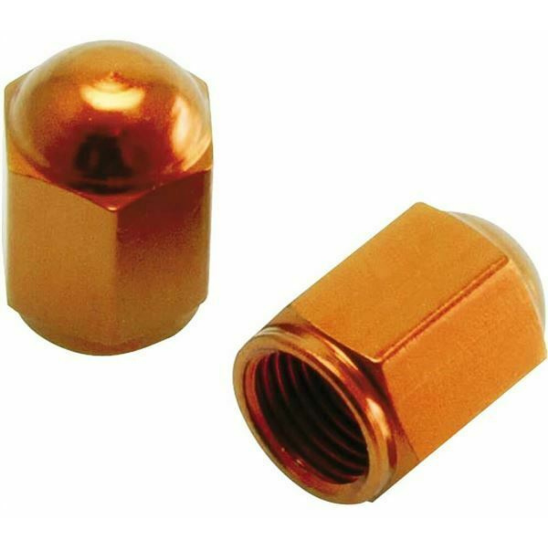DRC Air Valve Caps 2pcs Orange