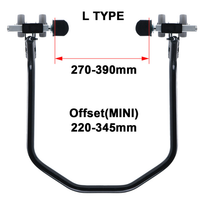 Unit Street Bike R-Stand Adjustable Black