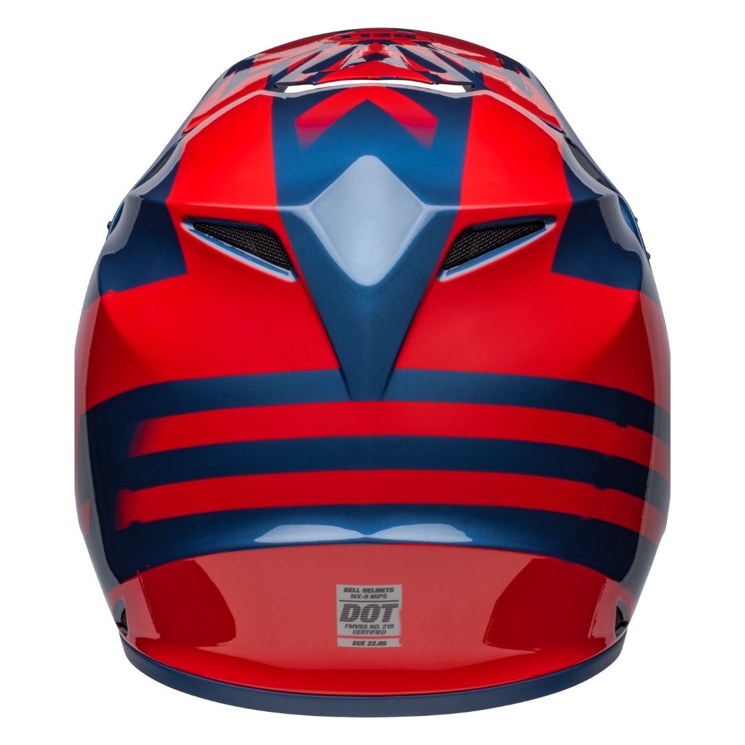 Bell MX-9 MIPS Disrupt True Blue/Red