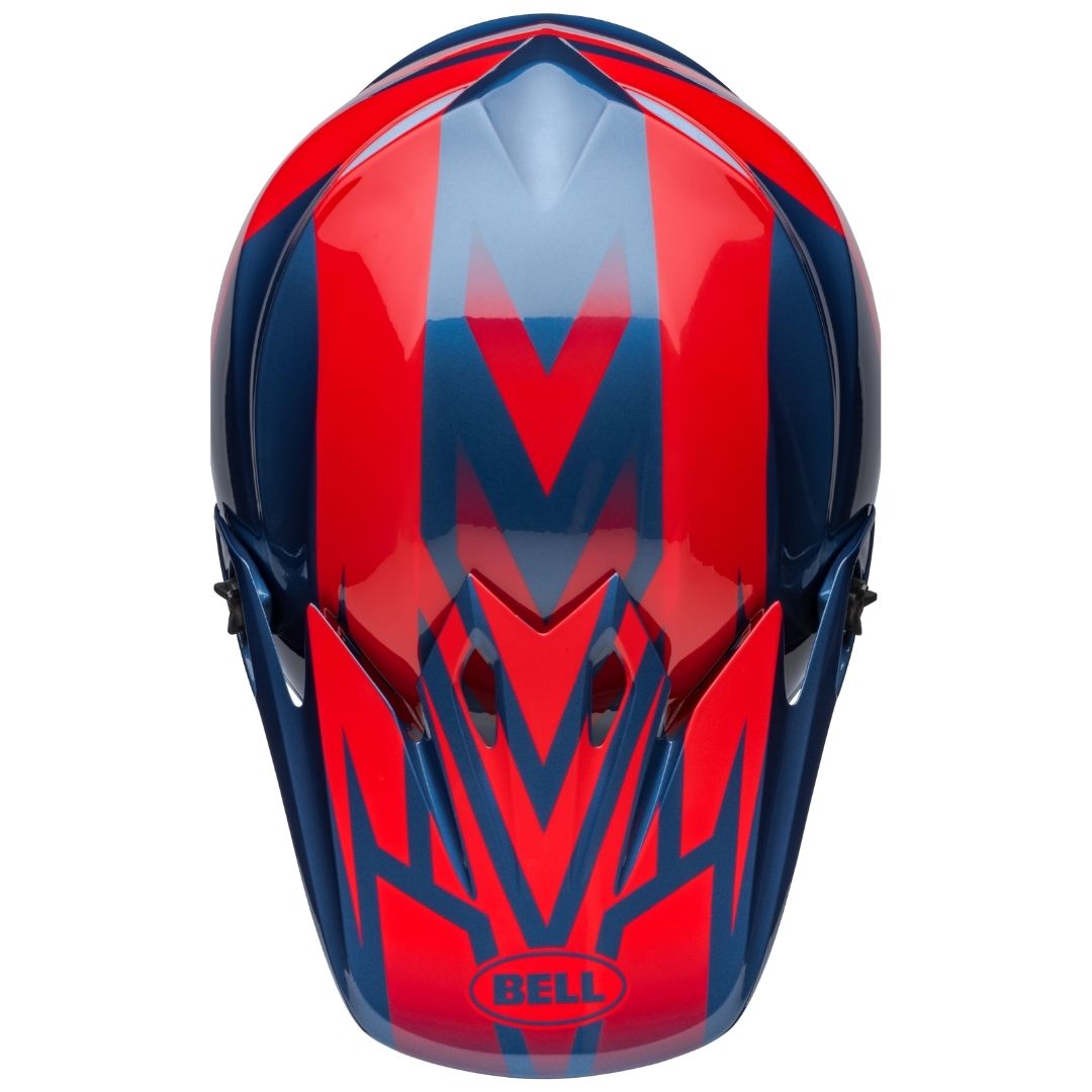 Bell MX-9 MIPS Disrupt True Blue/Red