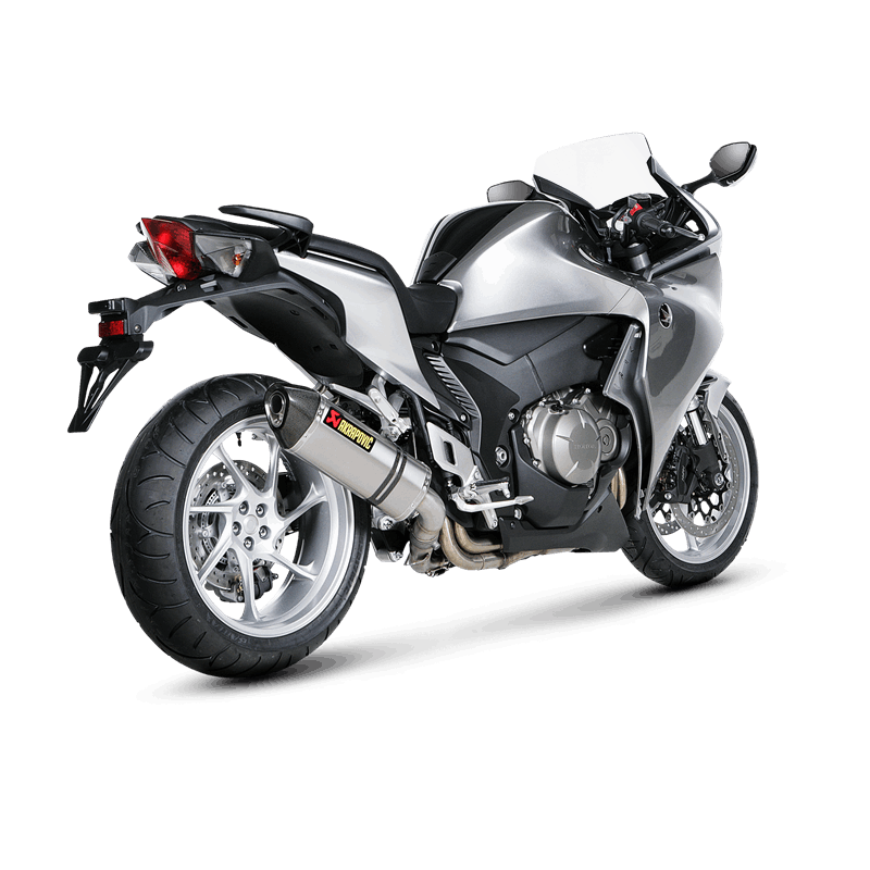 Akrapovic HONDA VFR 1200F 10-15 HI- MOUNT Slip-On Line (Titanium)