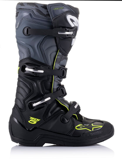 Alpinestars Tech 5 Boots Black/Gray/Yellow Fluo