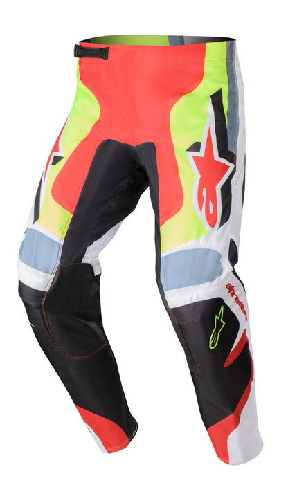 Alpinestars 2024 Fluid Agent Pants Black/Mars Red/Yellow Fluo