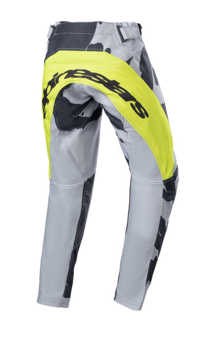 Alpinestars 2024 Youth Racer Tactical Pants Cast Grey Camo Yellow Fluo