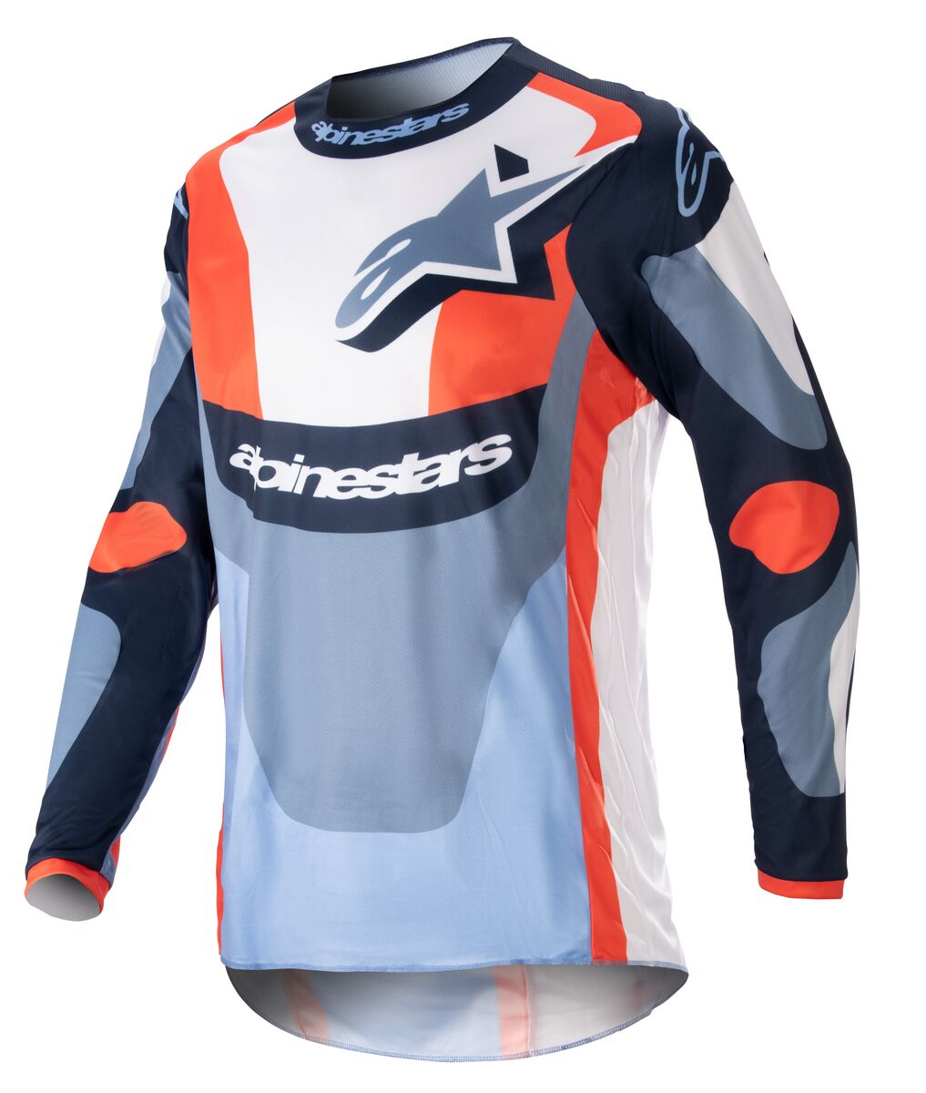 Alpinestars 2024 Fluid Agent Jersey Night Navy/Hot Orange