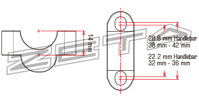 Zeta Bar Rise Spacer H:14mm