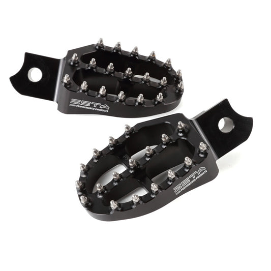 Zeta Alu Foot Pegs YZF250 / 450YZ125 / 250 Black